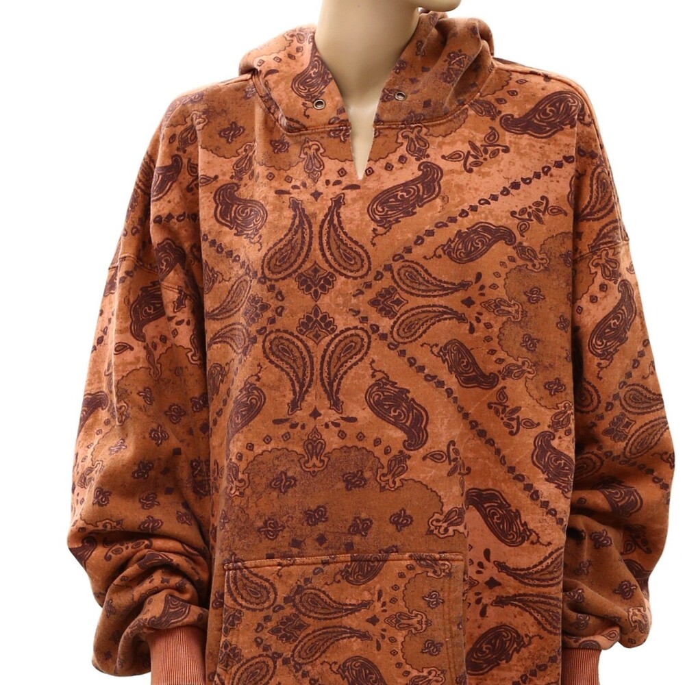 Free People We The Free It's A Vibe Butterfly Printed Hoodie Oversized XL 290211 - Picture 6 of 9
